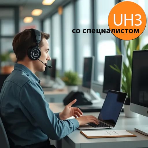 UH3 (Приложение “Для определения претензий на содержание детей или заявителя или партнёра до 25 лет по отношению к хотя бы одному родителю”) (со специалистом)