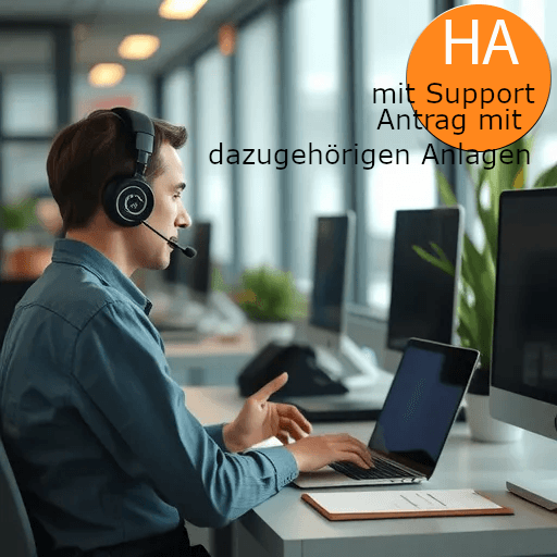 HA (Hauptantrag auf Bürgergeld) (mit Support) Set - Antrag mit dazugehörigen Anlagen