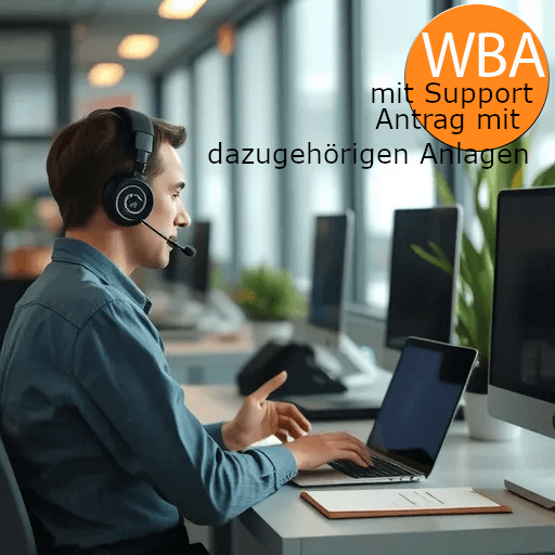 WBA (Weiterbewilligungsantrag) (mit Support) Set - Antrag mit dazugehörigen Anlagen